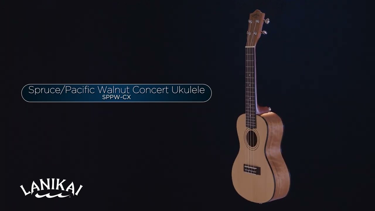 Lanikai SPPW-CX Spruce/Pacific Walnut Concert Ukulele