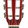 Quilted Maple Red Stain Guitelele A/E Ukulele - Image 5